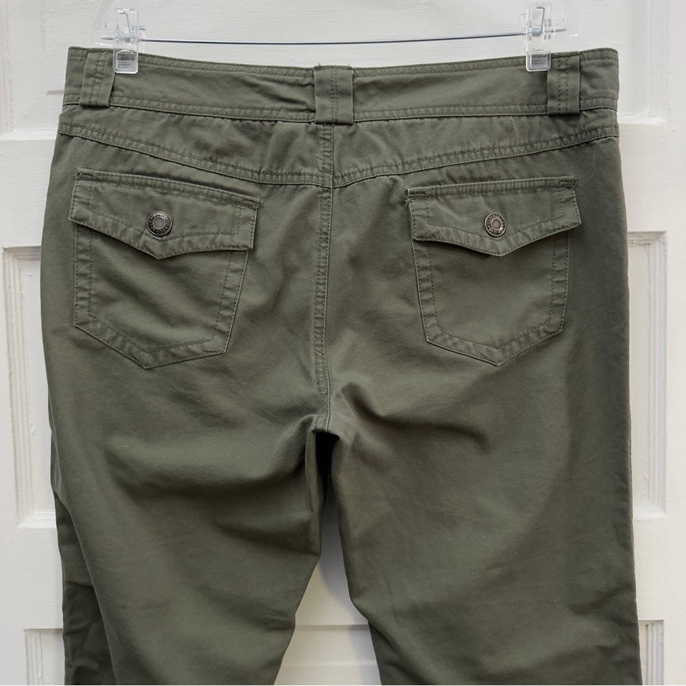 Low Rise Flare Patch Pocket Pants Old Navy Women’s 16 Olive - Picture 7 of 14
